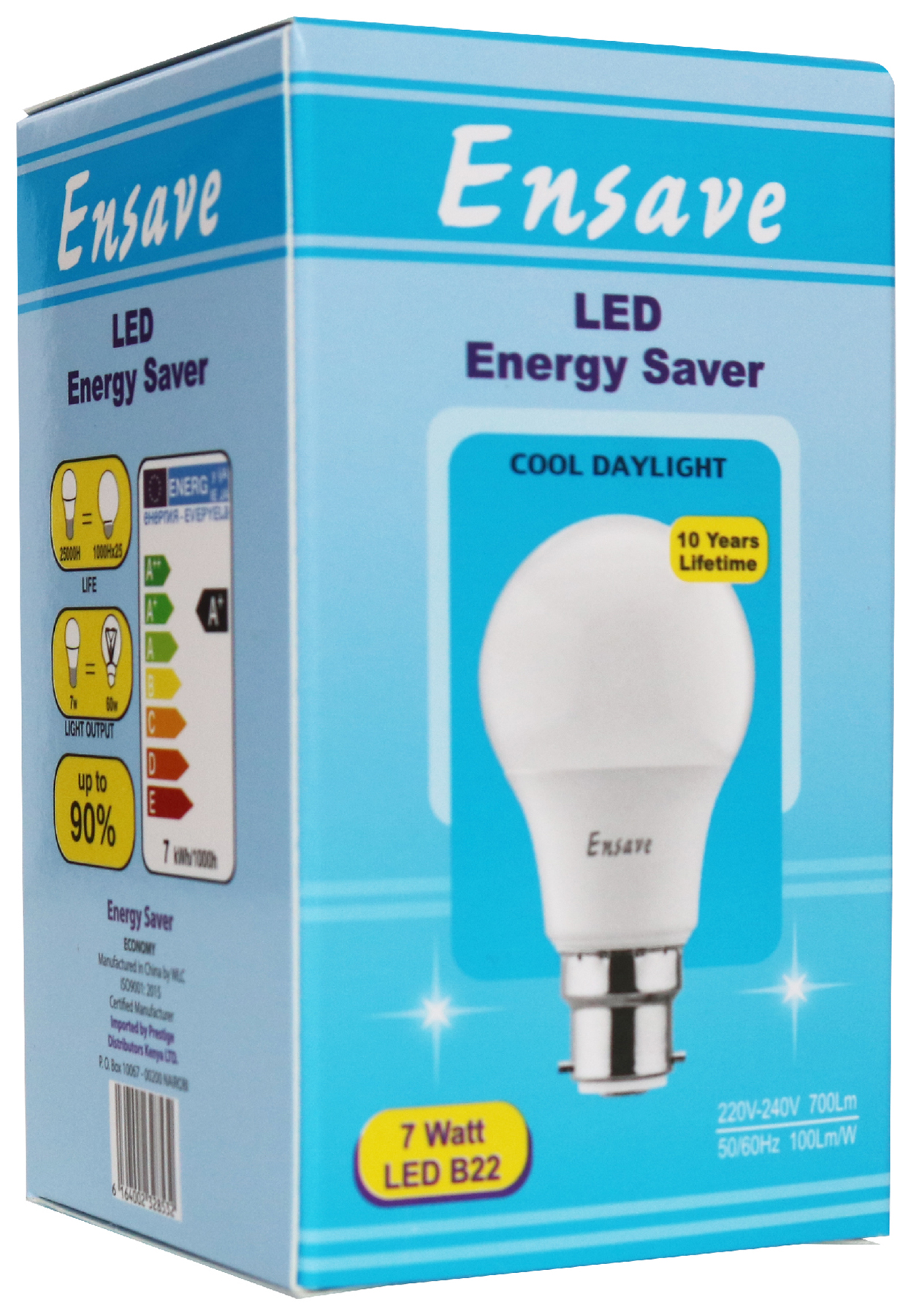 Ensave Intelligent LED Energy Saver 170-250V 7 Watt