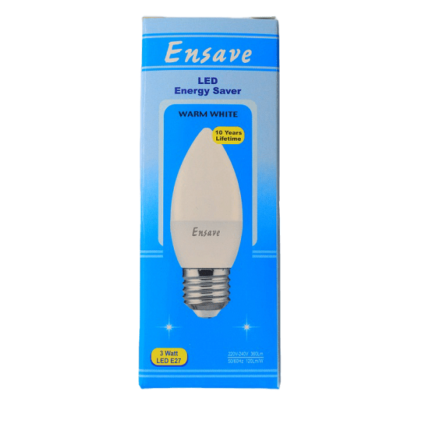 Ensave LED Bulb 3W B22 Cool Daylight